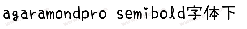 agaramondpro semibold字体下载字体转换